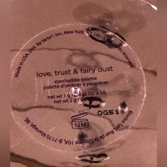 Tarte Love Trust & Fairy Dust Eyeshadow Palette Metallic Matte Limited Edition - Picture 7 of 7